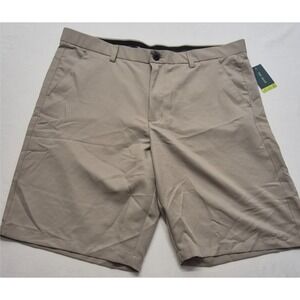 NWK Tek Gear men's khaki chino shorts flat front sz. 40 outdoor hiking pockets